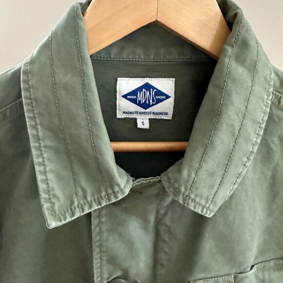 Madness Print Utility Cotton Jacket – Green Khaki | Size Small - Picture 8 of 10